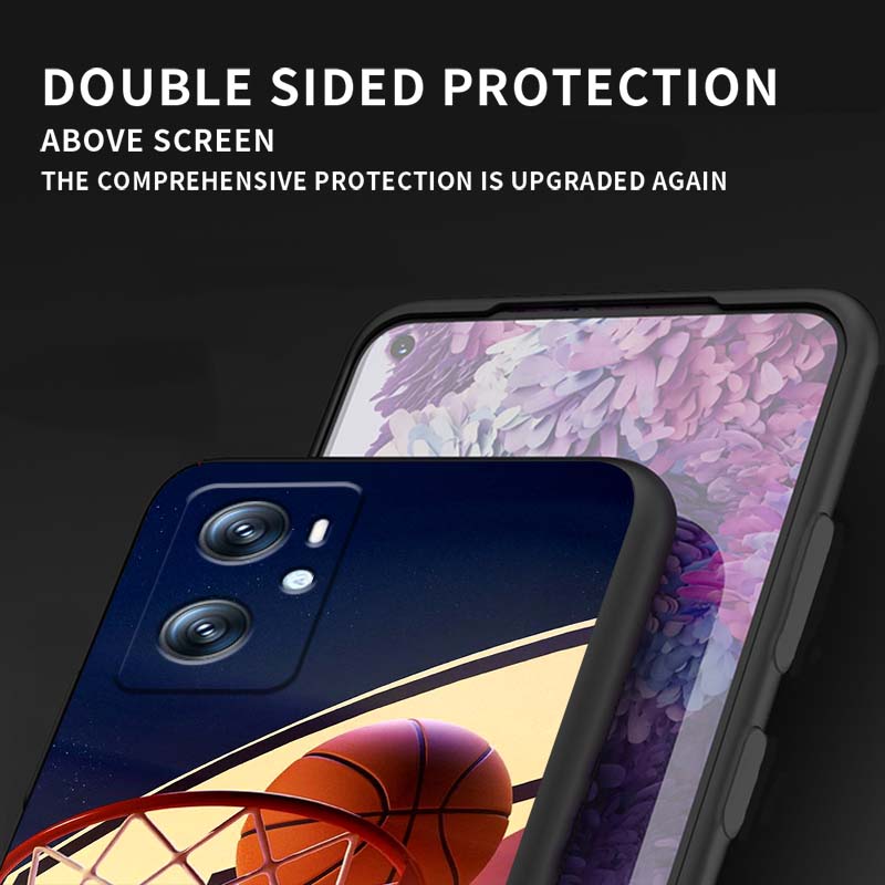 Спортивный стильный чехол для телефона OPPO Reno 5 6 7 A96 A40 A58 Realme GT A74 A78 Neo2 A74 A78 Find X5 X3 X7 X8 Черный