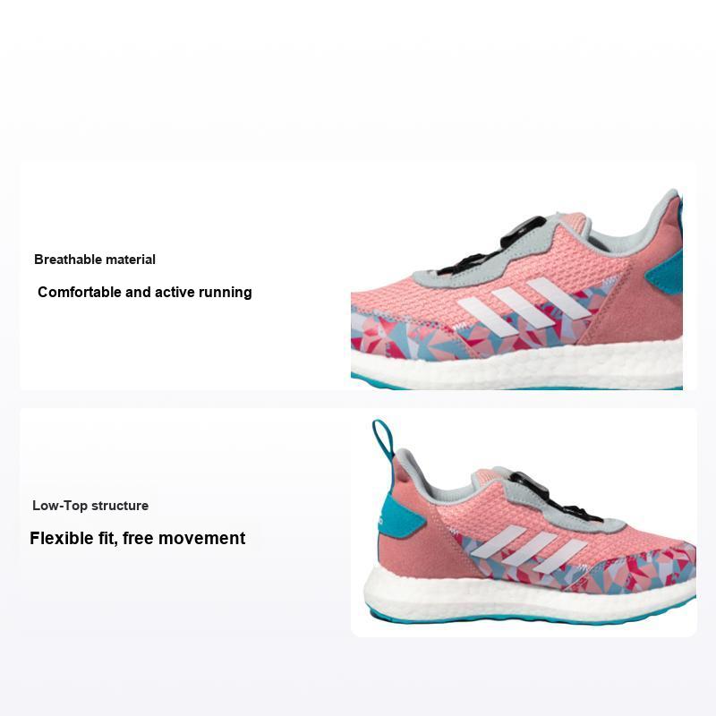 adidas Lux Boa Дышащие Низкие Кроссовки для Бега для Детей Кроссовки для Бега для Детей Розовый FX2274