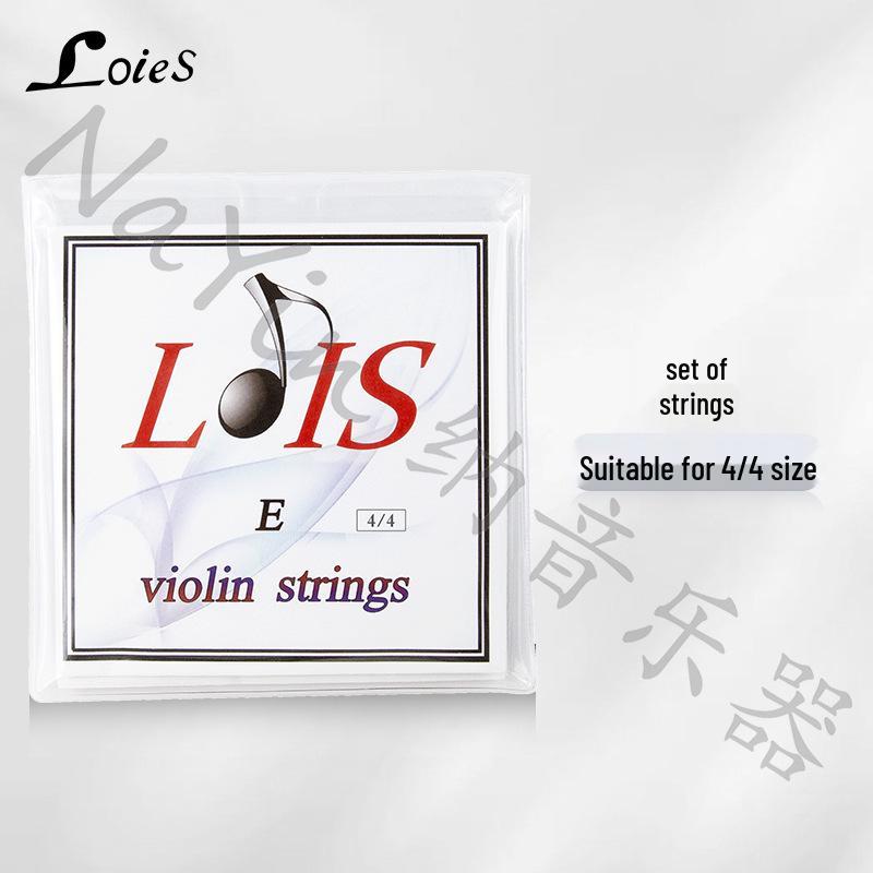 LOIES Violin Strings, Aluminum-Magnesium Alloy, Sizes 1/2, 3/4, 4/4, 4-String Set