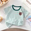 Детская симпатичная хлопковая футболка с короткими рукавами для детей 1–10 лет, детская одежда, детский мультяшный свитер, футболка для мальчиков и девочек