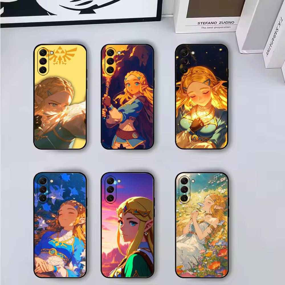 Чехол для телефона Игра The Legend of Z-Zelda Princess для Samsung Galaxy A73,A72,A71,A70,A53,A52,A51, Мягкий силиконовый черный чехол