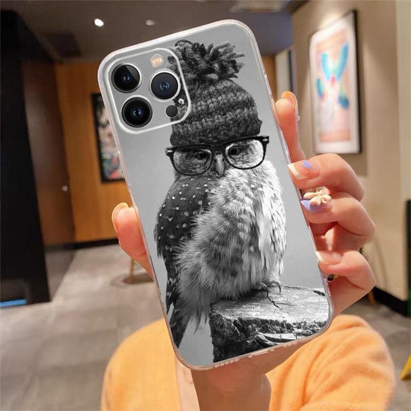 Phone Case For Iphone 14 13 12 11 Pro Max Xs Max Xr X 12mini 14 Plus Se Owl Case Funda Capa Cell