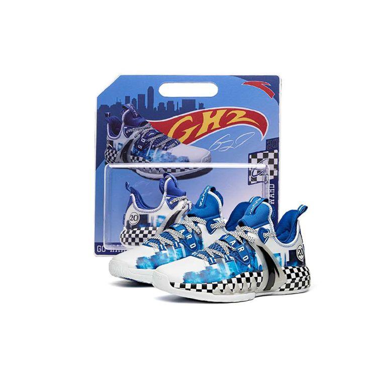 Anta Баскетбольные кроссовки GH2 Hayward Racing Performance с амортизацией, нескользящие, износостойкие, с поддержкой, средней высоты, мужские баскетбольные кроссовки 112111103-9(S-BOX)