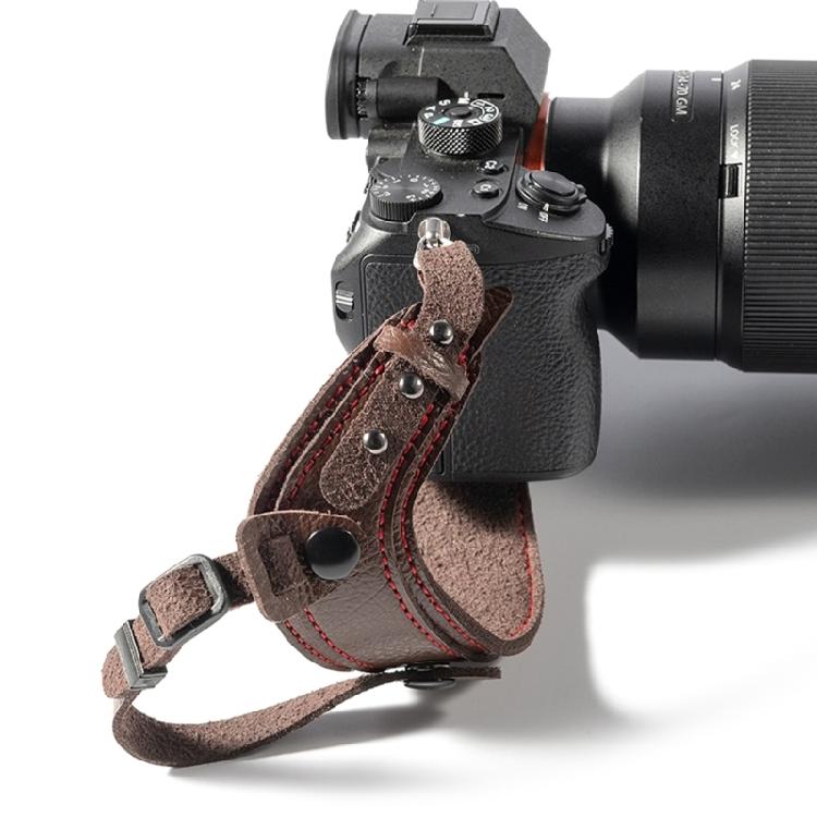 Кожаный ремешок на запястье для камеры, ручной держатель для DSLR, ударопрочный, водонепроницаемый