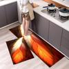 Кухонные коврики против усталости, OneHouse, с принтом растений, водонепроницаемые, нескользящие, толстые, амортизирующие, для кухни, прочные, комфортные, коврик для стояния на кухне
