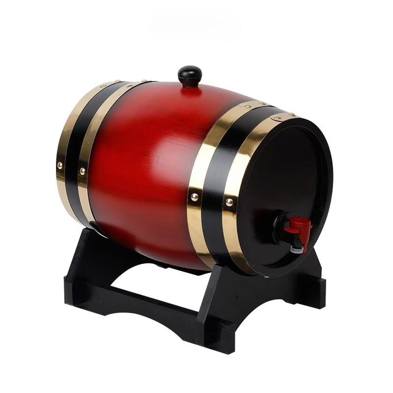 Дубовая бочка емкостью 3 л со встроенным вкладышем из алюминиевой фольги для хранения собственного виски, пива, вина, бурбона, бренди и многого другого