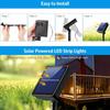 LED Light Strip Solar Outdoor Garden Light String Flexible LED Light Strip Street Waterproof Christmas Party Decoration