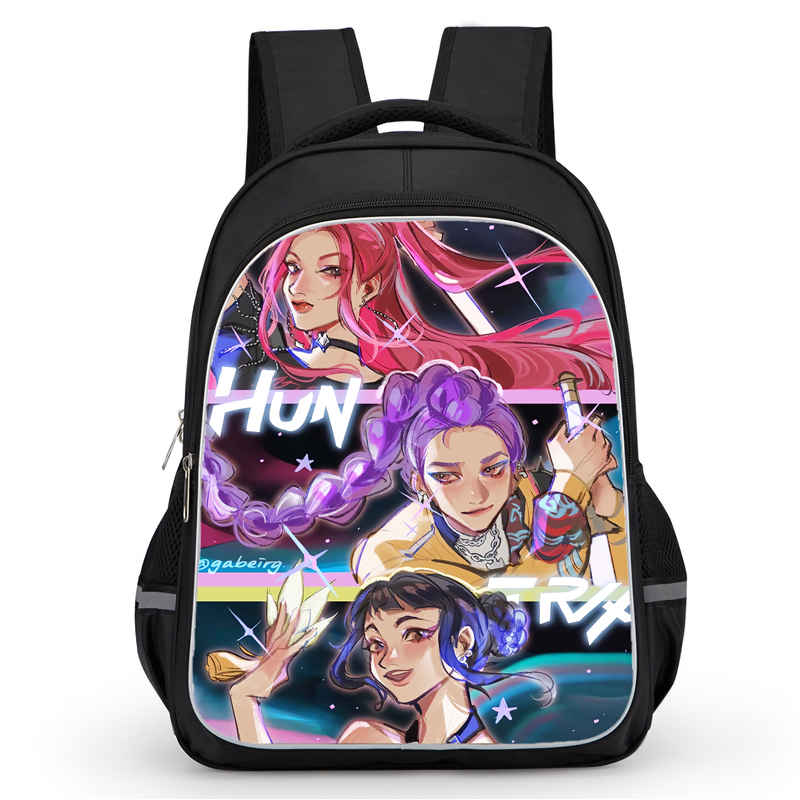 Cartoon School Bags For Boys Girl,16In School Backpack With Double Zipper Pocket,K-Ppop Kids Bags For Pupil Students, Best Gift
