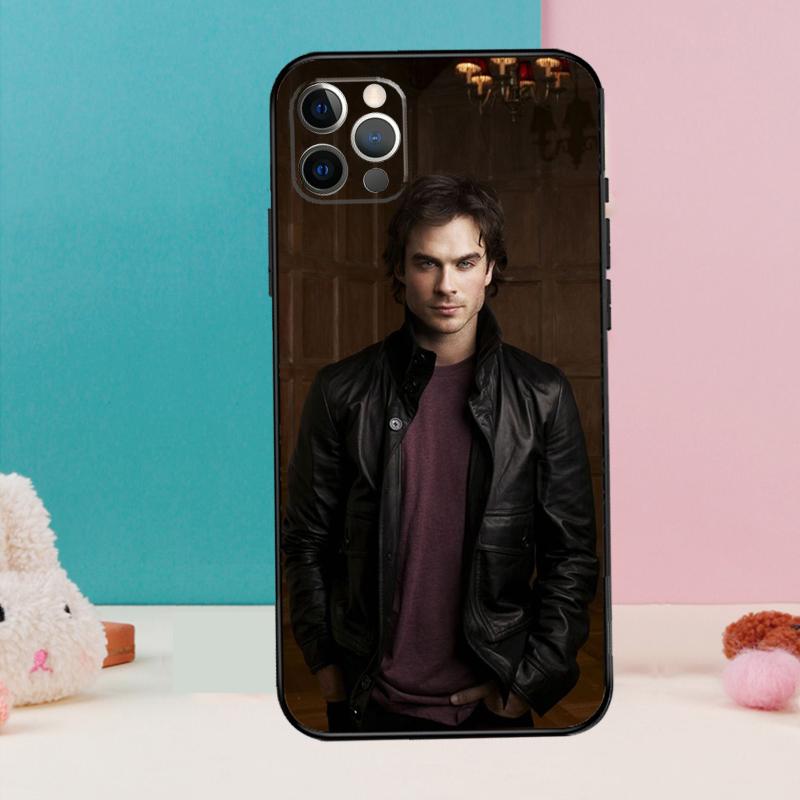 Чехол для телефона Damon Salvatore Дневники вампира Для iPhone 17 Air 16 15 13 12 11 14 Pro Max 12 13 mini 15 16 Plus 16e Чехол