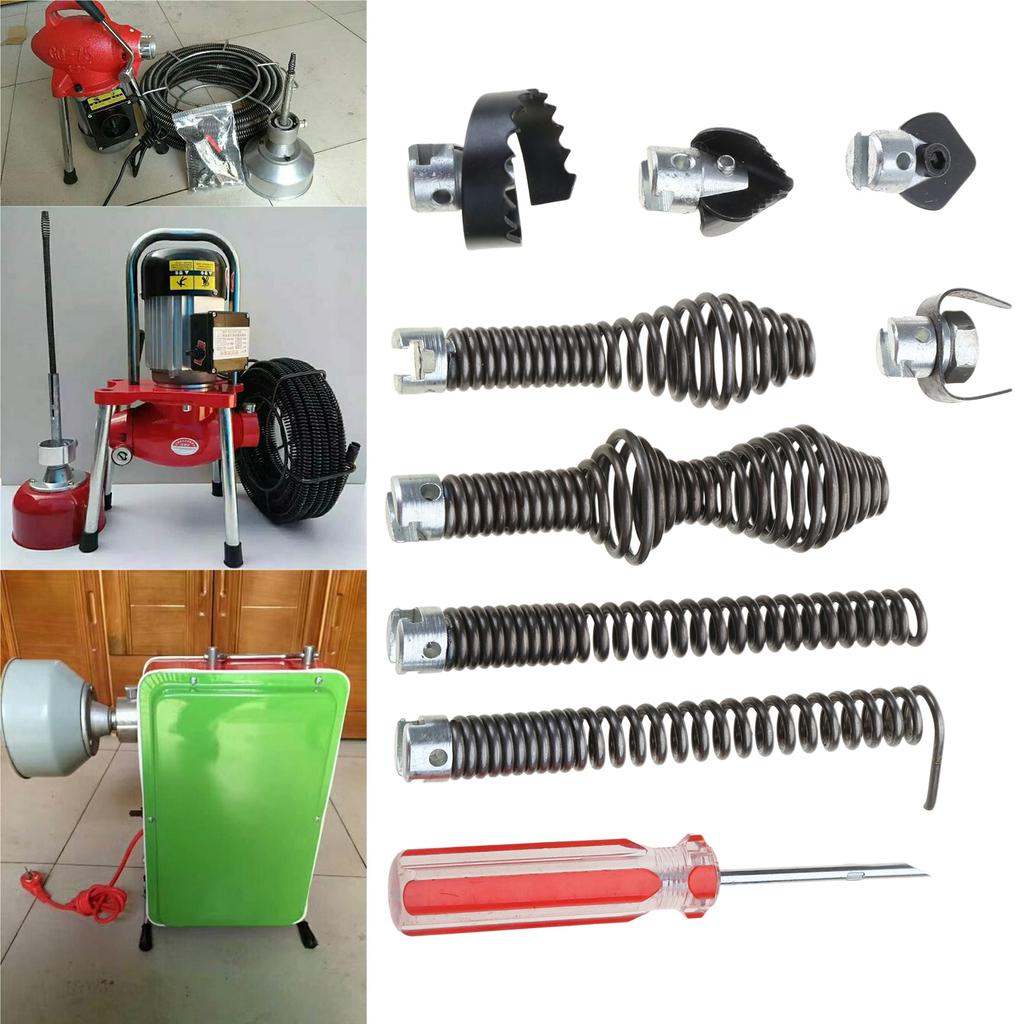 16mm Drain Cleaner Combination Cutter Heads Set Pipe Cleaning Tool for Efficient Pipe Unclogging In Kitchen and Bathroom