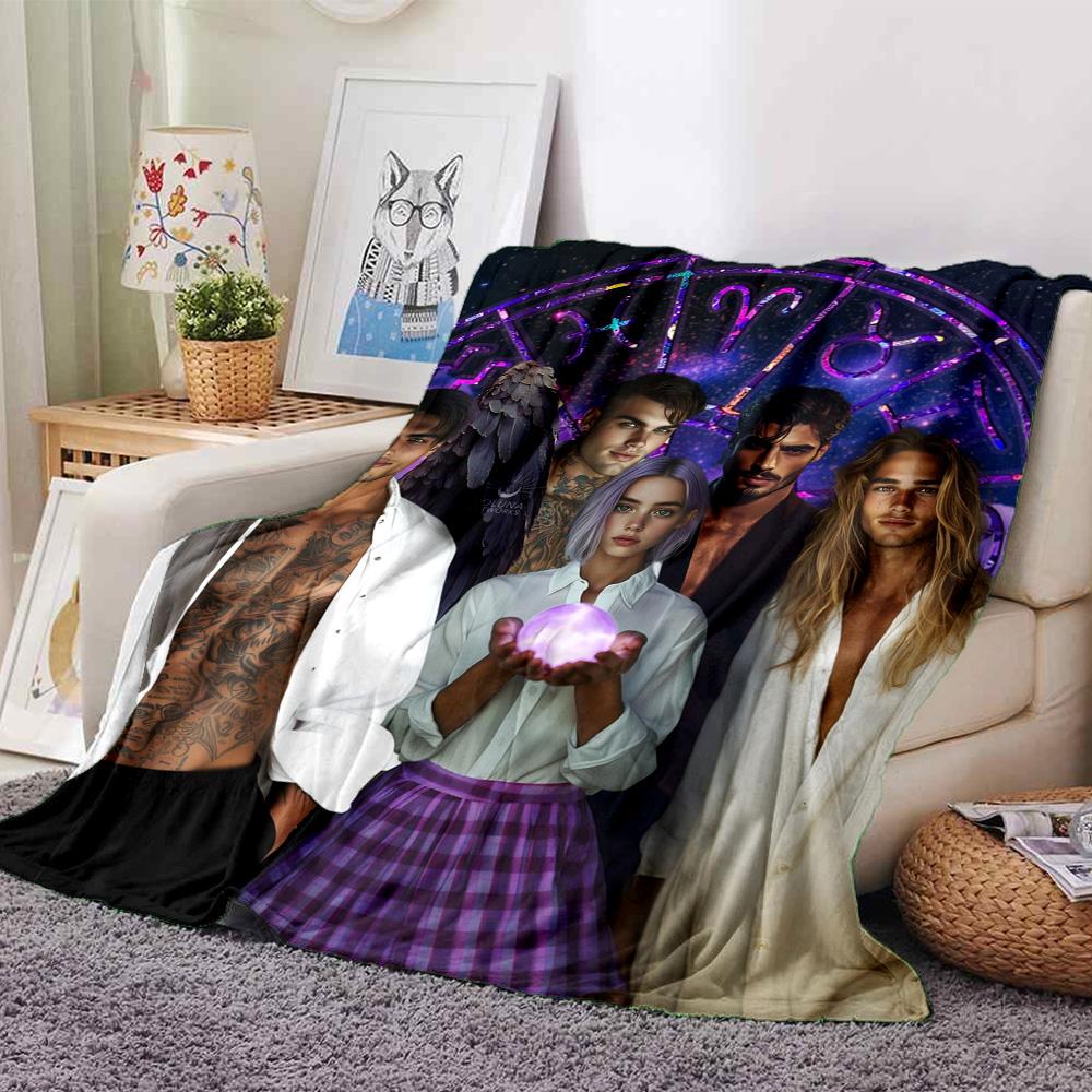 The Vampire Elise Callisto Print FlAannel Blanket, High quality Comfortable for All Seasons, Home Decor, Warmth and Comfort