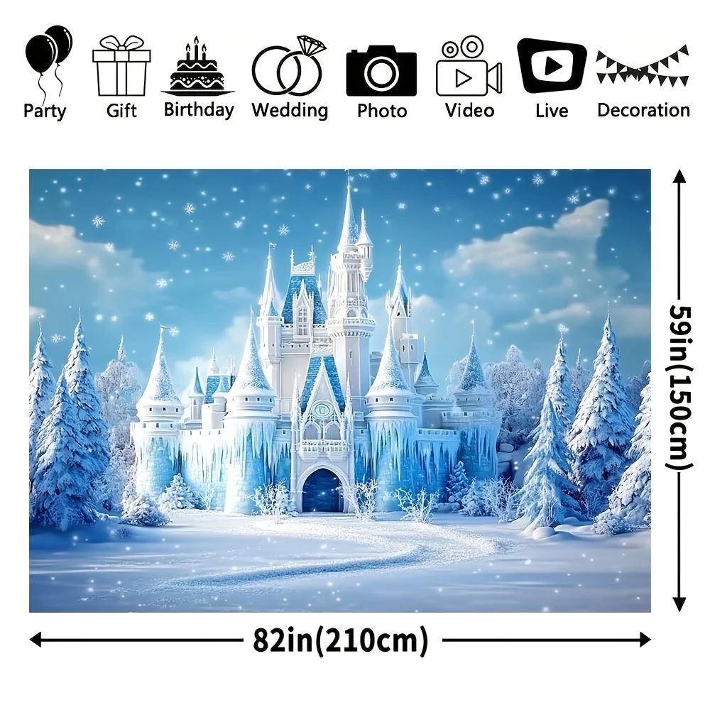 Multi-purpose winter-themed background suitable for Christmas room decoration carnivals and festival celebrations