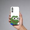 Чехол для телефона P-Pepe The Funny Frog для Samsung Galaxy A73, A21s, A22, A31, A52, A53, A71, A41, Мягкий черный корпус
