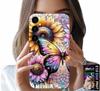 Etui Do Samsung Galaxy A04S - Słonecznik Z Motylkiem, Obudowa + Folia