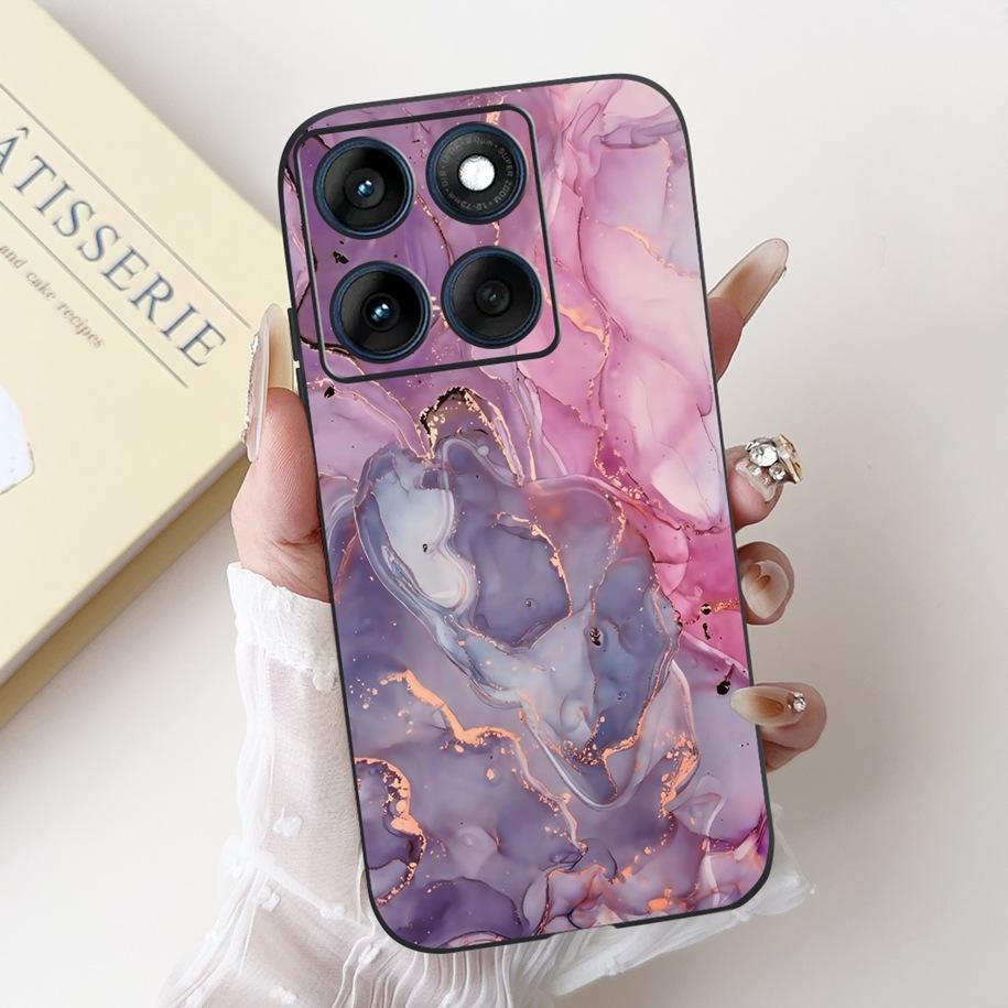For Motorola Edge 60 Pro Case Moto Edge 60 Fusion Cover New Fashion Flower Soft Silicone Bumper For Moto Edge 60 60s Edge60 Capa