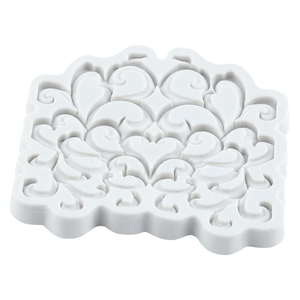 Baroque Silicone Molds Curlicues Scroll Lace Fondant Mold Cake Decorating Tools Cupcake Topper Candy Chocolate Gumpaste Mold