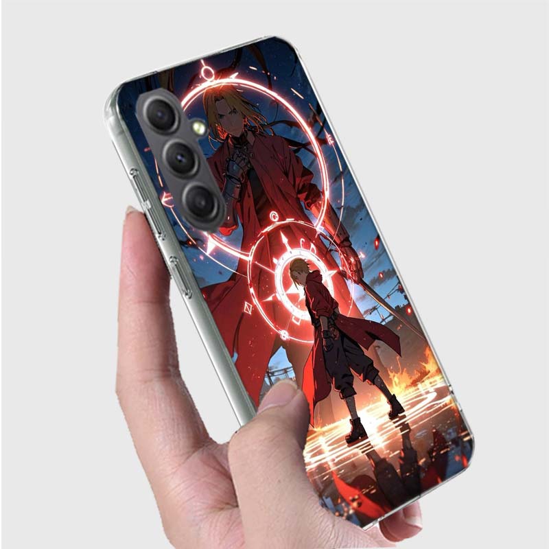 Чехол для телефона с аниме F-Fullmetal A-Alchemist_ Brotherhood для Samsung A16 A26 A36 A56 A17 A03S A04S A02S A05S A50S A30 A20 A70S A40