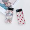 Для Samsung Galaxy Z Flip 4 3 Flip4 Flip3 Чехол Джунгли Леопард Роза Олень Расписанный Прозрачный Противоударный Складной Жесткий Чехол Задняя Крышка