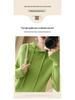 2025 Autumn/Winter Women's Hooded Knit Sweater - Long Sleeve, Solid Color, Loose Fit, Versatile Commuting Style
