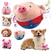 USB Rechargeable Bouncing Jump Balls Shake Dog Chewing Moving Plush Toy Children Gift