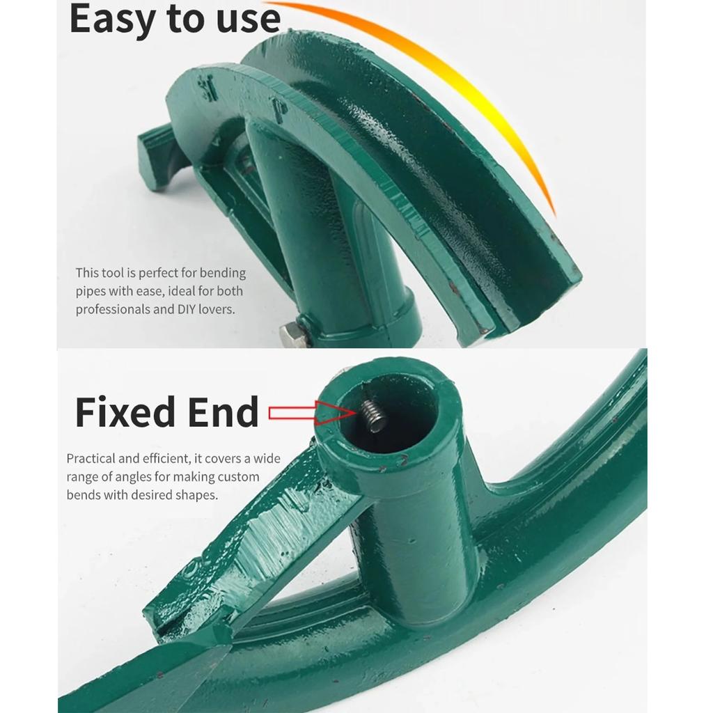 1/ 3/4" Ручной трубогиб, Инструмент для гибки труб, Комплект для гибки труб из стали 45#, Инструмент для гибки труб 1 3/4 дюйма, Головка ручного трубогиба для кабелепровода