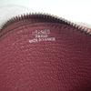 HERMES Evelyne H logo Wallet Coin Compartment coin purse Leather purple