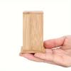 2PCS Bamboo Toothpick Box with Lid Portable Household Hotel Restaurant Kitchen Tooth Pick Holders Storage Boxes Decoration Tools