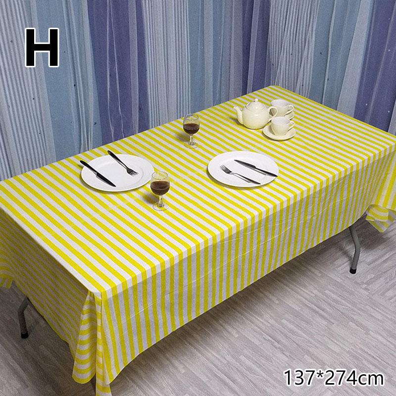 1PC Oil Proof Waterproof Party Supplies Table Cover Tablecloth Table Cloth Plastic Disposable Birthday Party Baby Shower