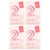 No.2 Water Collagen 65% Volume Enhancing Beauty Sheet Mask, 4 Sheets, 33 Ml (1.11 Fl Oz) Each