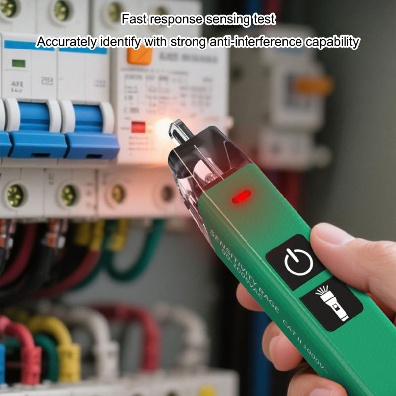 Electrician Grade Voltage Tester with Small Sensors Technology Upgrades for Current Detection & Circuit Inspection