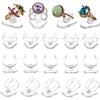 AHANDMAKER 30Pcs C Shape Single Ring Display Holder Acrylic Ring Holder Blocks Transparent Ring Display Holder Riser for Ring Display Home Trade Show