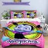 3pcs Vampirina Hauntley pattern bedding set duvet cover set includes duvet cover &pillowcases,perfect all season bedroom decoration&gift