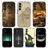 Чехол для телефона L-Властелин Колец Карта Для Samsung S24,S21,S22,S23,S30,Ultra,S20,Plus,Fe,Lite,Note,10,9,5G Черный Мягкий Чехол