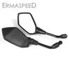 Universal 8mm 10mm Rearview Mirrors Motorcycle Carbon Fiber Black ABS Plastic Rear View Mirror Side Mirrors