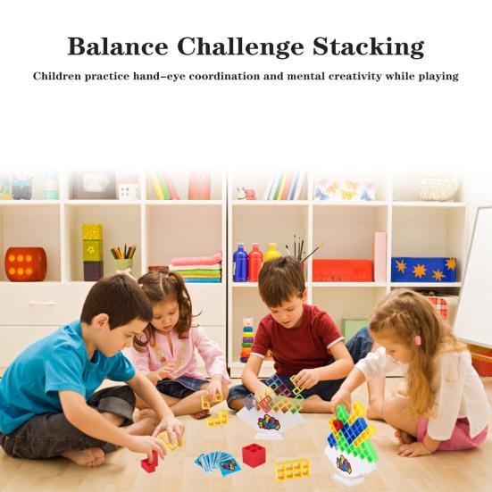 16/32/48/64 шт./компл. Игрушка-конструктор DIY для детей и взрослых, складывающиеся блоки, игрушка-головоломка, игра-баланс, устойчивая к падениям, игрушечные блоки