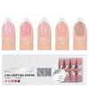 150 Pieces French Press On Nail Pre Applied Base Coat and Primer No Filing Needed for DIY Nail Art Salon Quality Nail