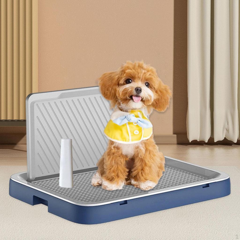 Dog Bathroom Tray with Guard, Nonslip Design for Pee Pads and Small Medium Dogs