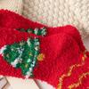 5Pairs Plush Christmas Fleece Socks Cartoon Winter Floor Socks Soft Sleeping Socks Women  Women