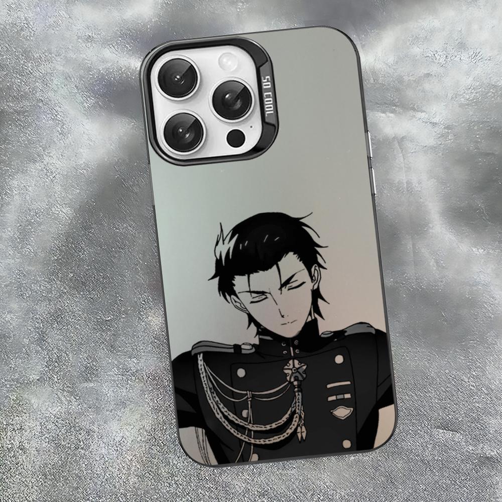 Чехол для телефона Аниме Серафим Конца Гурен Ичиносе Для iPhone 16 15 14 13 12 11 Pro Max X XR 8 7 Plus Матовый противоударный задний чехол