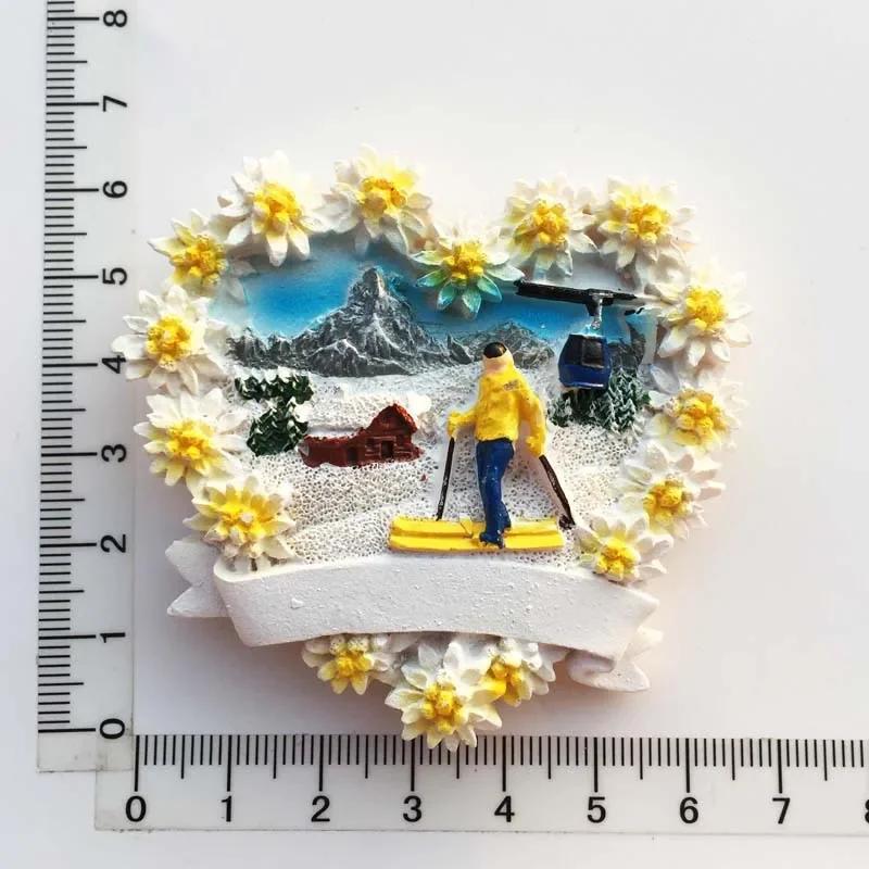 Швейцарские магниты на холодильник Швейцарский милый деревянный домик Часы с кукушкой Альпийские магнитные наклейки на холодильник Сувенирный подарок для путешествий