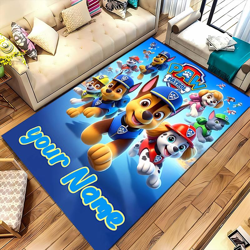 Custom personalization Paw Patrol Area Rug - Perfect For Kitchen, Bathroom,Laundry Room Decor Large Size Available,Gift All Seasons