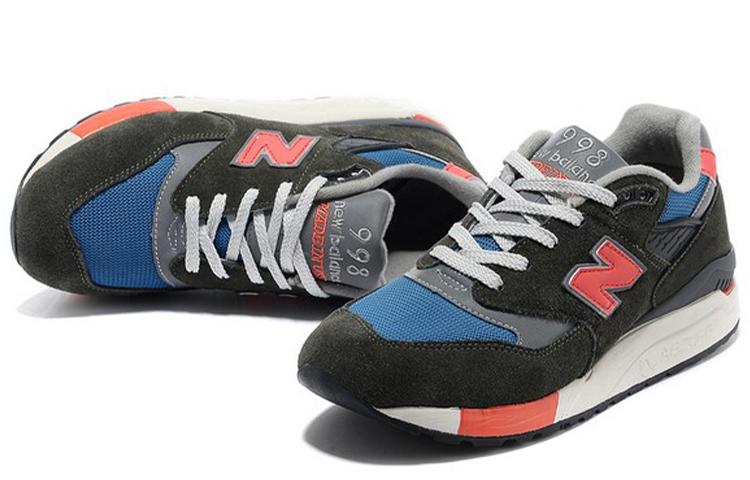 998 J. Кроссовки New Balance 998 Made in USA 'Серый Синий Оранжевый' M998JC3