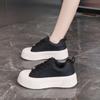 European Station Biscuit Shoes Women's Little White Shoes 2025 Spring New Muffin Thick Sole Heightening Casual Sports Board Shoes European Goods
