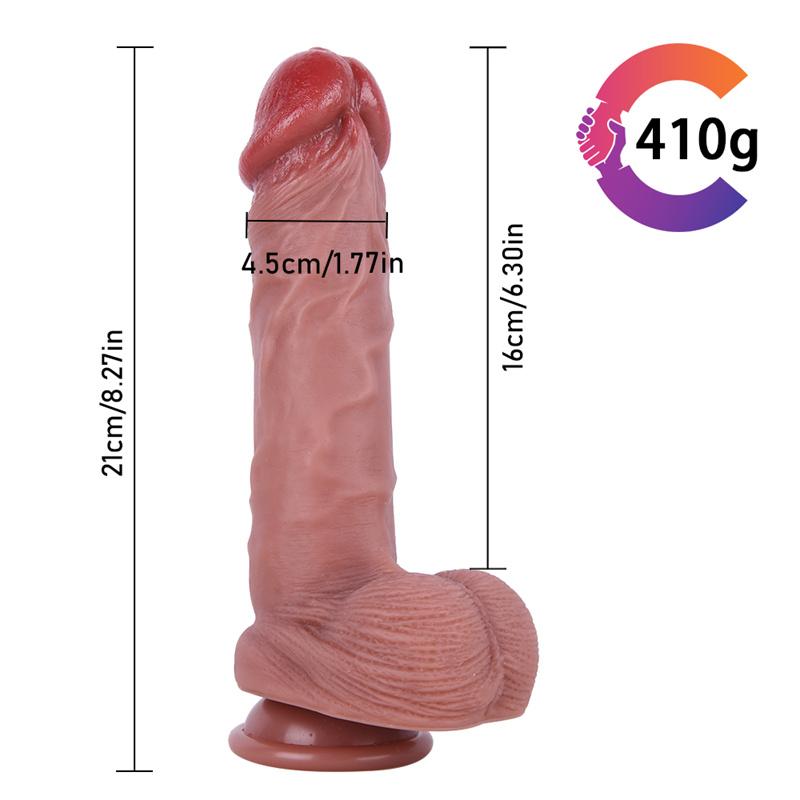 Woman Masturbates Foreskin Body Skin Liquid Silicone Simulation Penis Style Real Feeling Novel Penis
