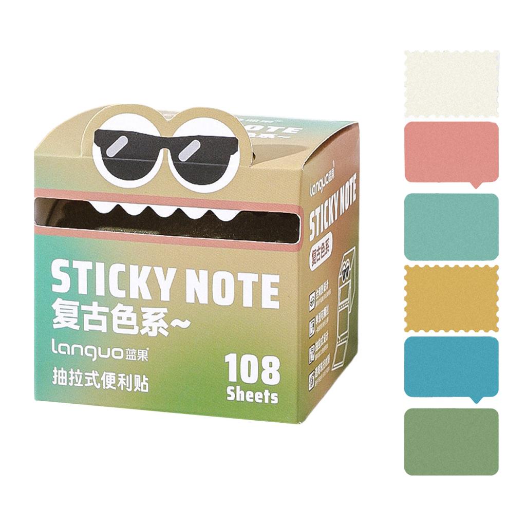 Прозрачные выдвижные блокноты для заметок самоклеящиеся 105 листов 108 листов для школы, офиса, дома, общежития