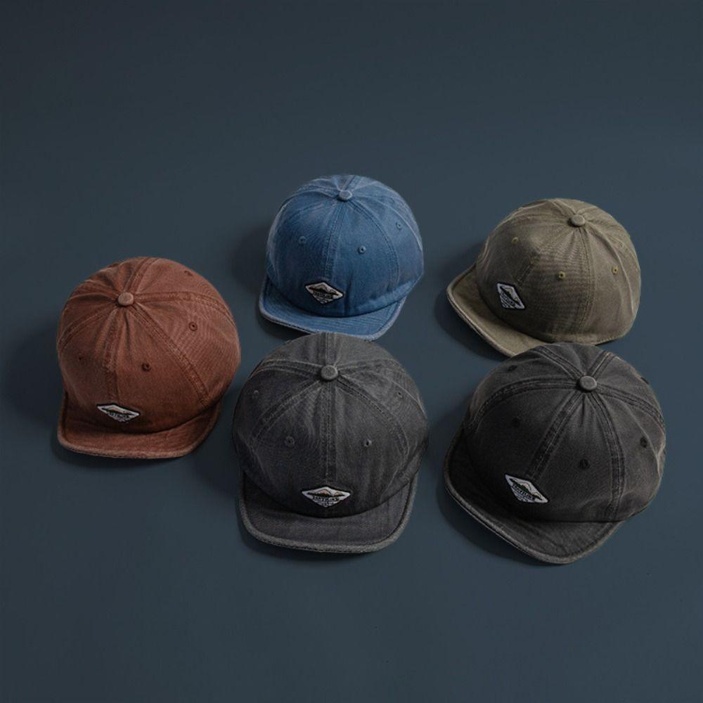 Soft Brim Short-Brimmed Hat Big Head Circumference Sunscreen Hat New Baseball Cap