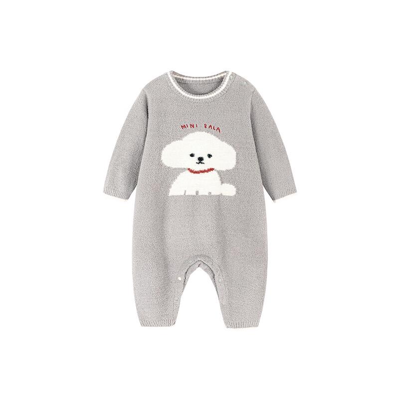 Minibala Infant Fleece Thickened Jumpsuit