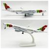 20 см Модели самолетов Португалия A330 Сплав Миниатюрный самолет с колесами Сувенир Хобби Коллекция Самолет Детские игрушки