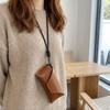 Anti-Fall Glasses Storage Bag Hanging Neck Sunglasses Eyeglass Bag PU Leather Glasses Bag  Outdoor