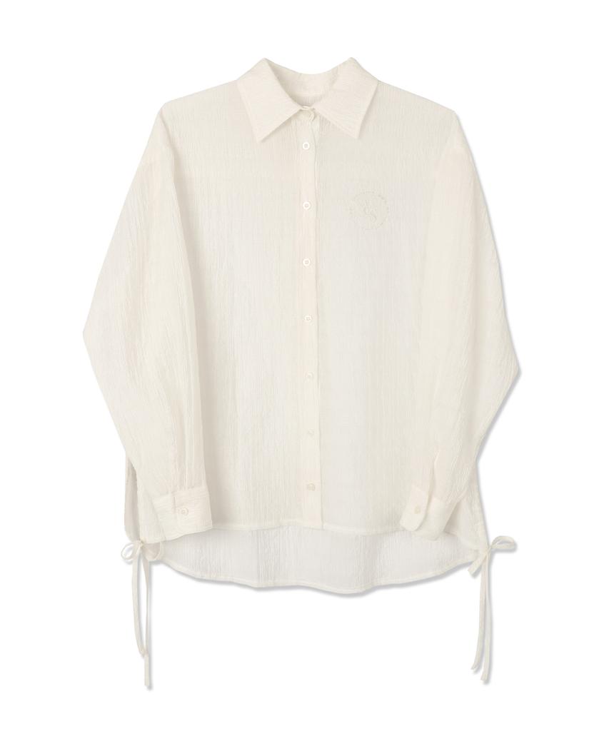 VIVACIOUS Summer Side Shirring Shirt – 4Col